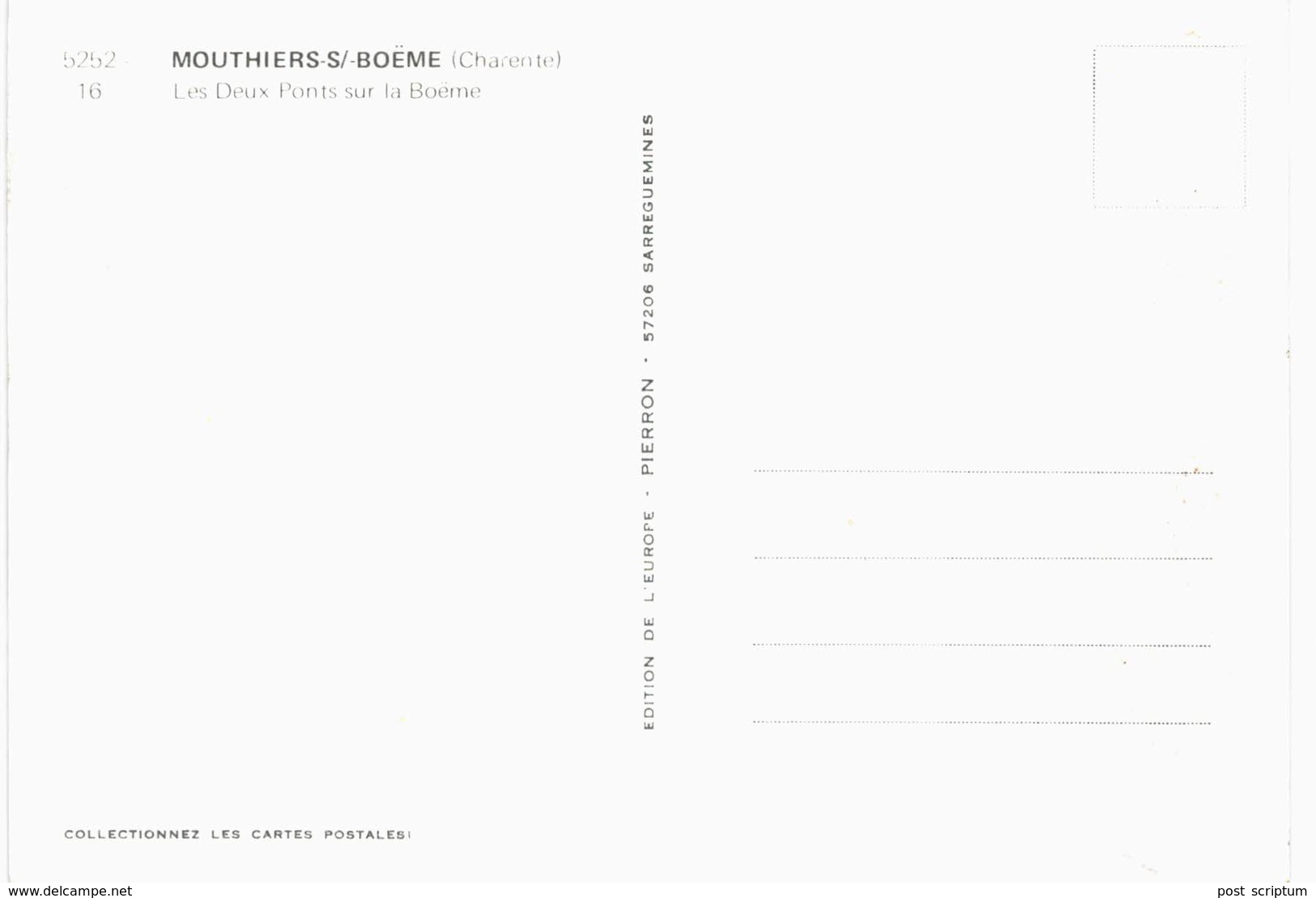 Mouthiers Sur Boeme  - Deux Ponts Sur La Boeme - Autres & Non Classés