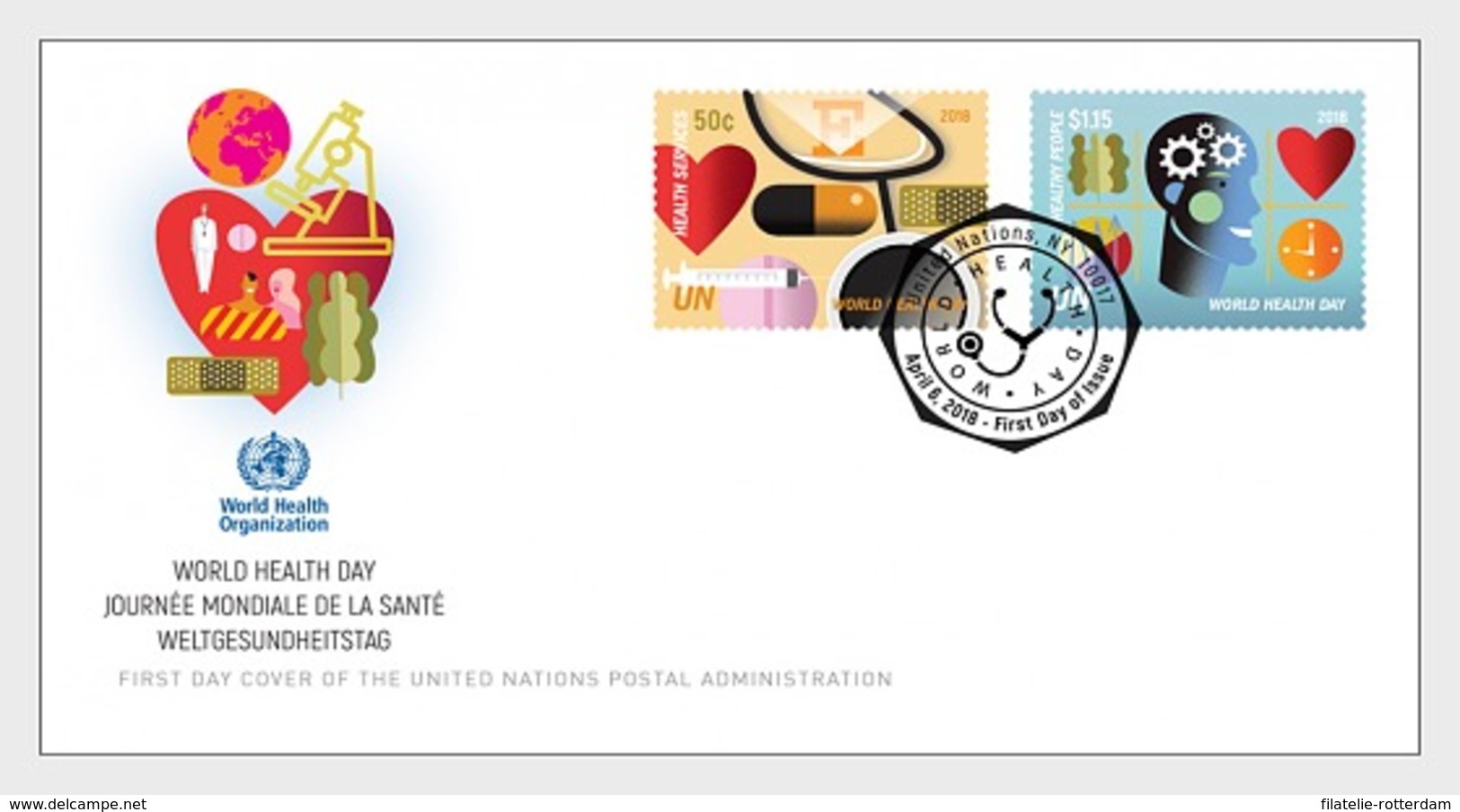 VN / United Nations (New York) - Postfris / MNH - FDC World Health Day 2018 - Neufs