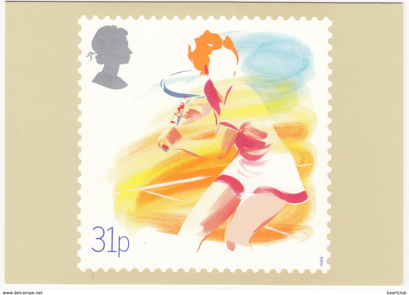 'Lawn Tennis' - Sport  (31p Stamp) -  1988 - (U.K.) - Postzegels (afbeeldingen)