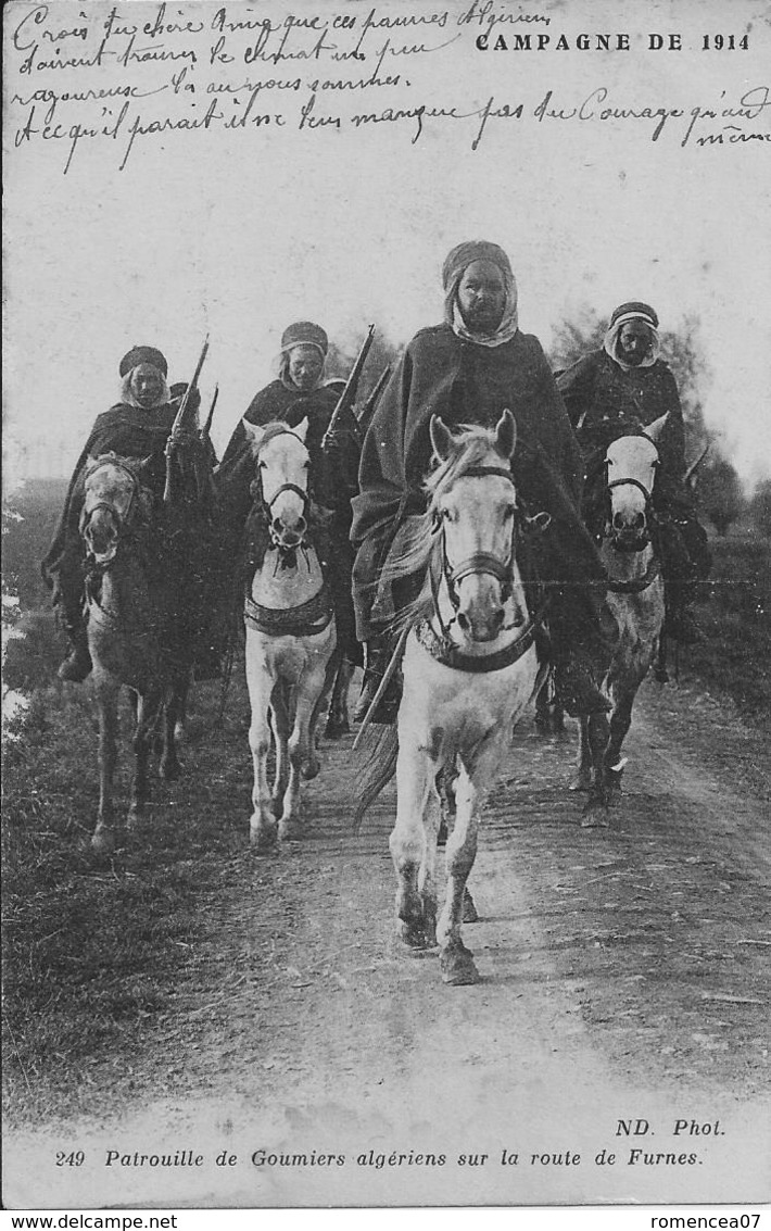 FURNES (Belgique) - PATROUILLE De GOUMIERS ALGERIENS - Campagne De 1914 - Guerre 1914-18 - WW1 - Andere & Zonder Classificatie