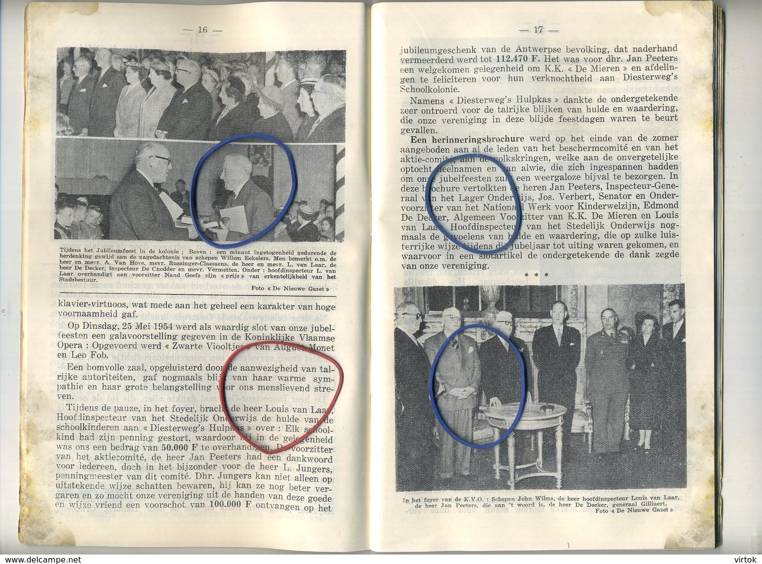 HEIDE - Kalmthout : Diesterwegs Hulpkas 1954 // Jaarverslag  84 Pagina ( Zie Scans Voor Detail )vele Foto's - 23 X 14 Cm - Autres & Non Classés