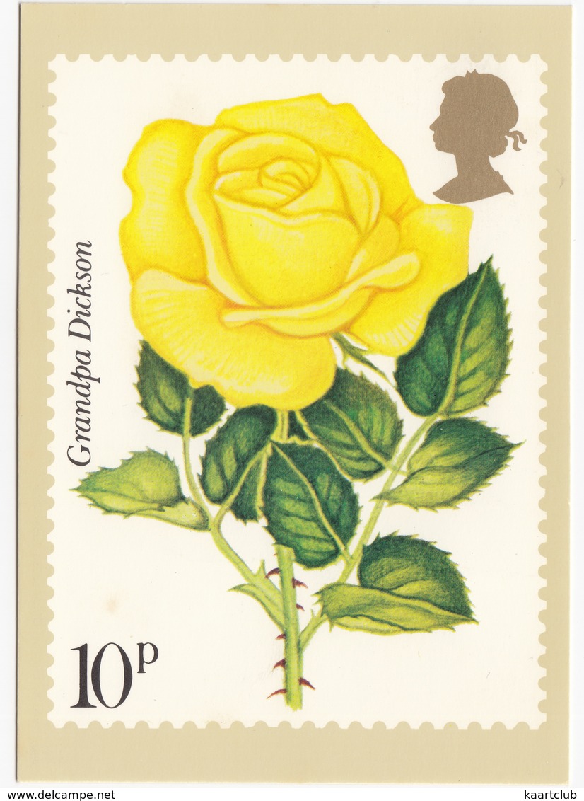 'Grandpa Dickson' - Rose  (10p Stamp) -  1979 - (U.K.) - Postzegels (afbeeldingen)