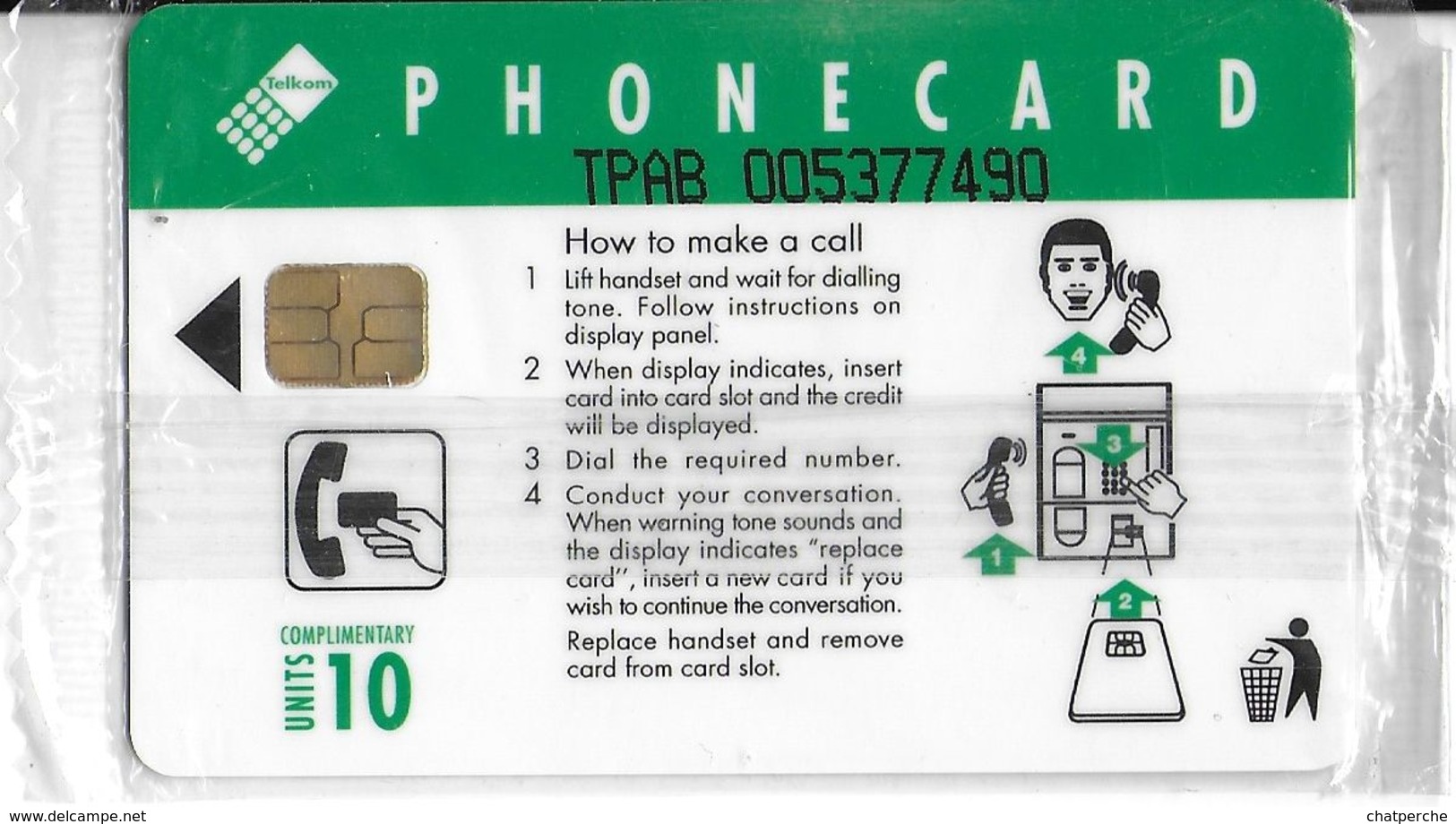 TÉLÉCARTE PHONECARD AFRIQUE DU SUD NEUVE SOUS BLISTER  WITH COMPLIMENTS FILLETTE ET CHIOT - Afrique Du Sud