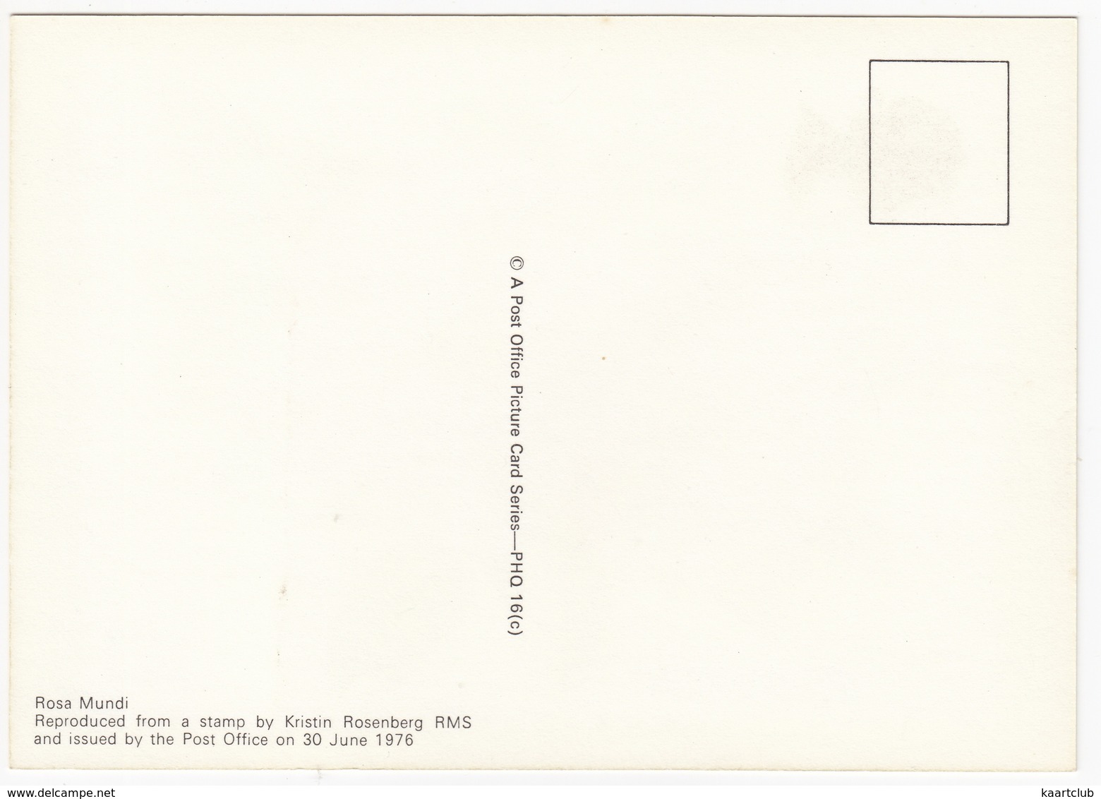 'Rosa Mundi' - Rose  (11p Stamp) -  1979 - (U.K.) - Timbres (représentations)