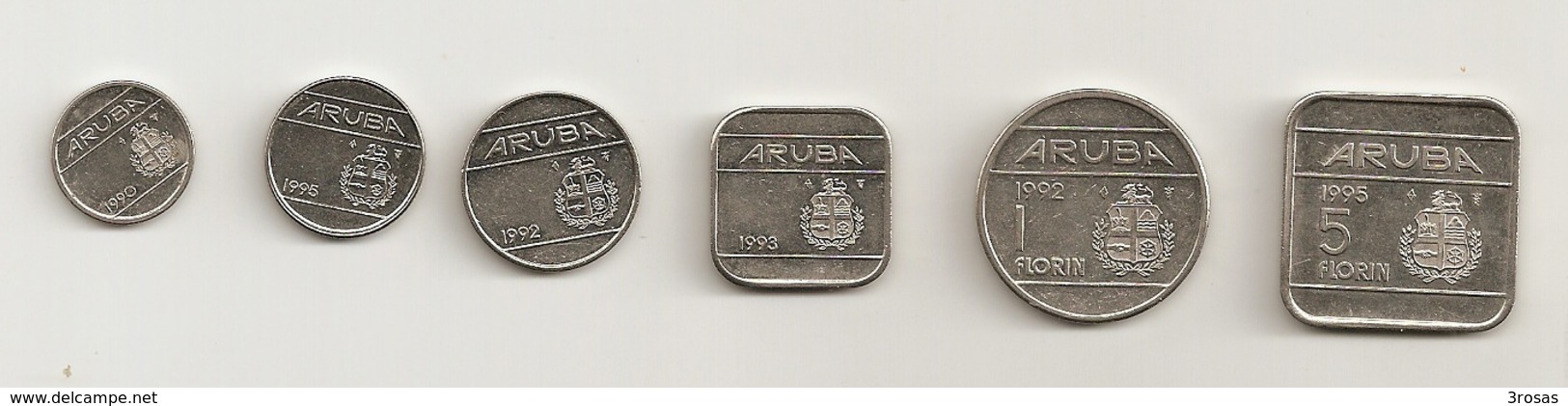 Aruba Collection Coins Good Condition - Aruba
