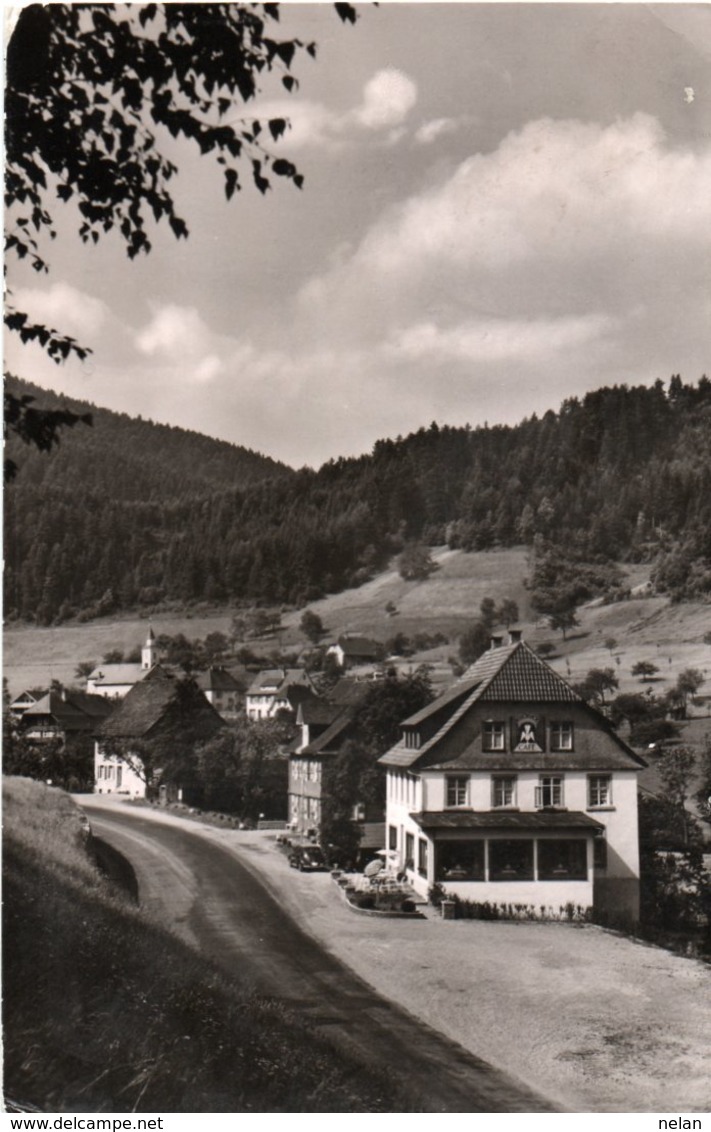 CAFE KUCKUCK-NIEDERWASSER BEI HORNBERG-SCHWARZWALD-REAL PHOTO- VIAGGIATA-1963 - Hornberg