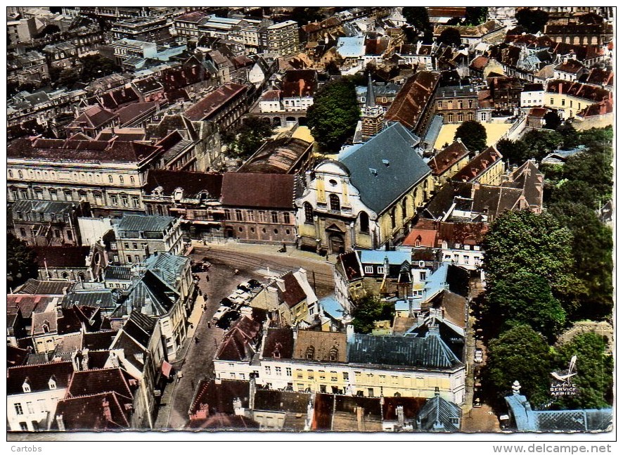 59 EN AVION AU-DESSUS DE..... VALENCIENNES  Les Académies Et L'Eglise St-Nicolas - Valenciennes