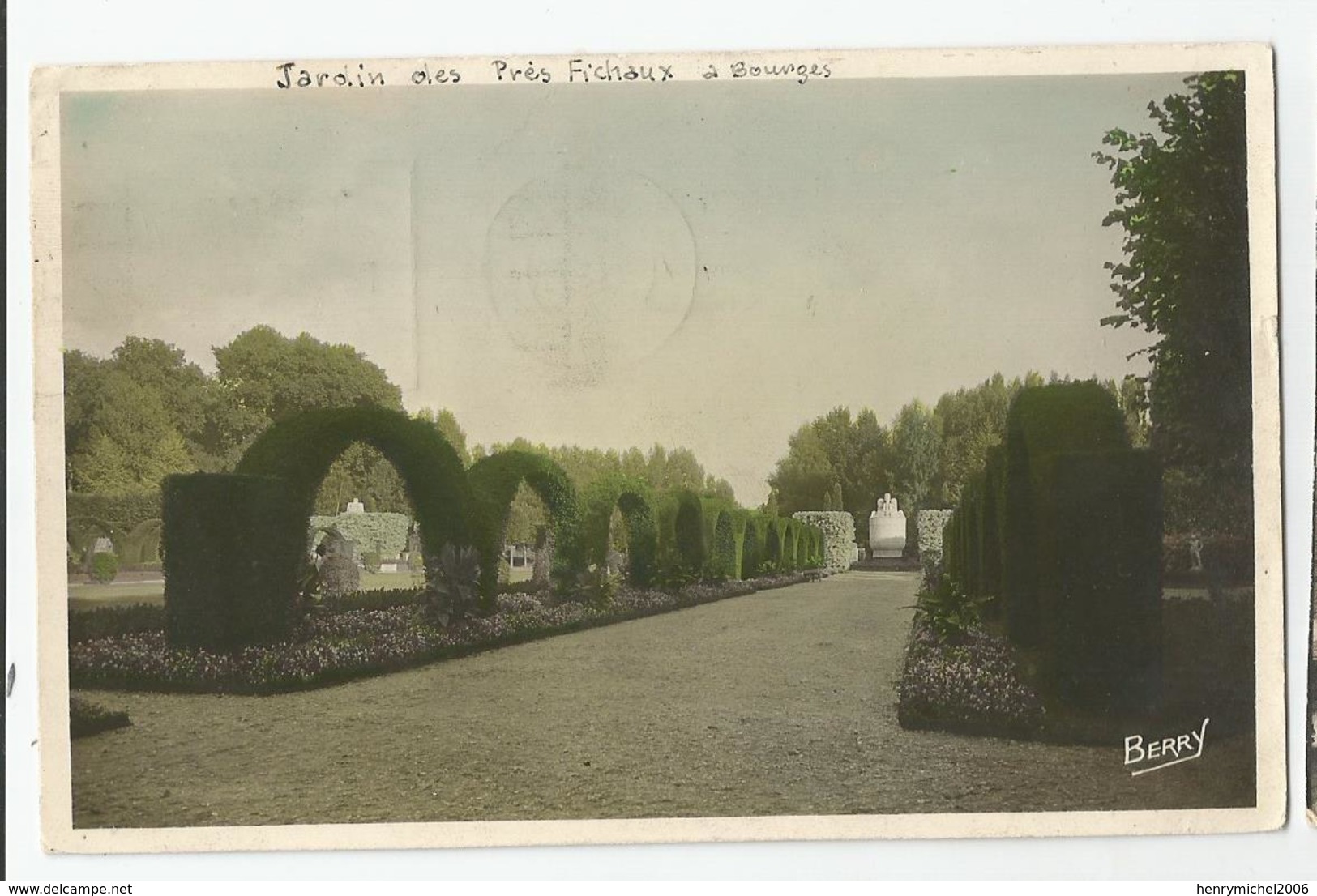 18 Cher Bourges Jardins Des Prés Fichaux Ed Dutard A Vierzon - Bourges