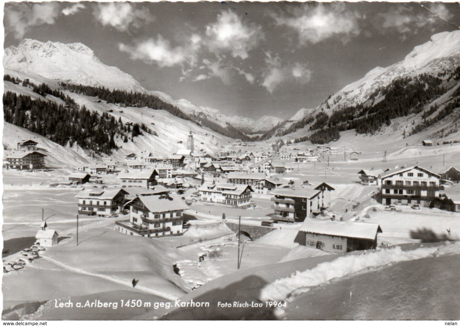 LECK A ARLBERG-REAL PHOTO- VIAGGIATA-1969 - Lech