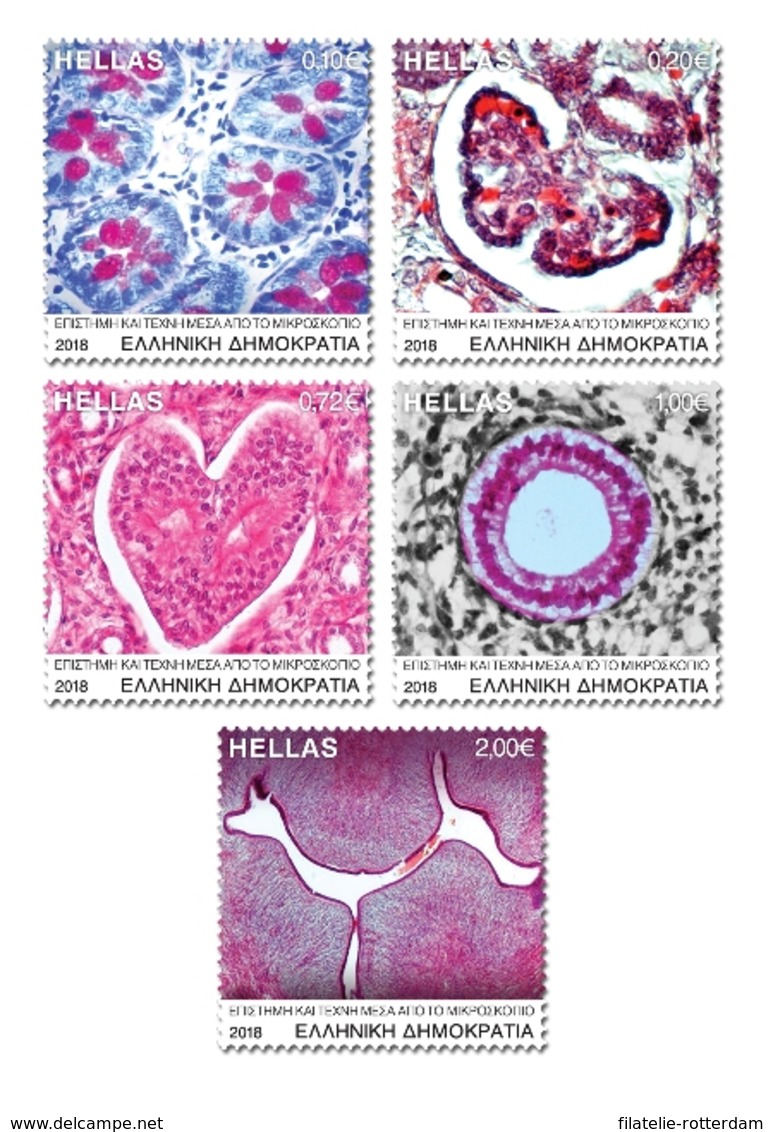 Griekenland / Greece - Postfris / MNH - Complete Set Wetenschap Onder De Microscoop 2018 - Neufs