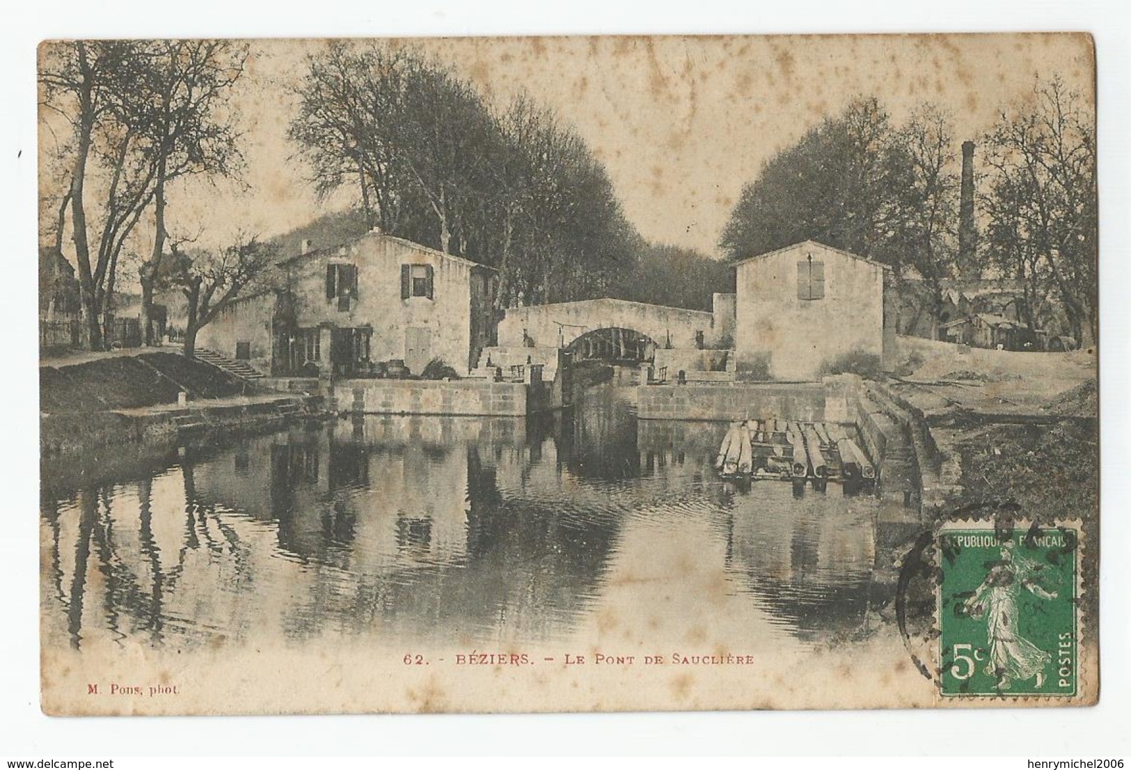 34 Hérault Béziers Le Pont De Sauclières 1913 - Beziers