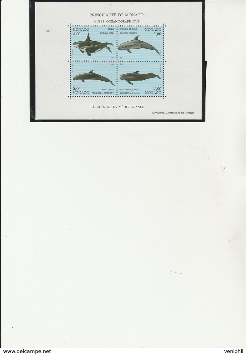 MONACO - BLOC FEUILLET N° 64 NEUF XX  ANNEE 1994- COTE 17,50 € - Blocks & Sheetlets