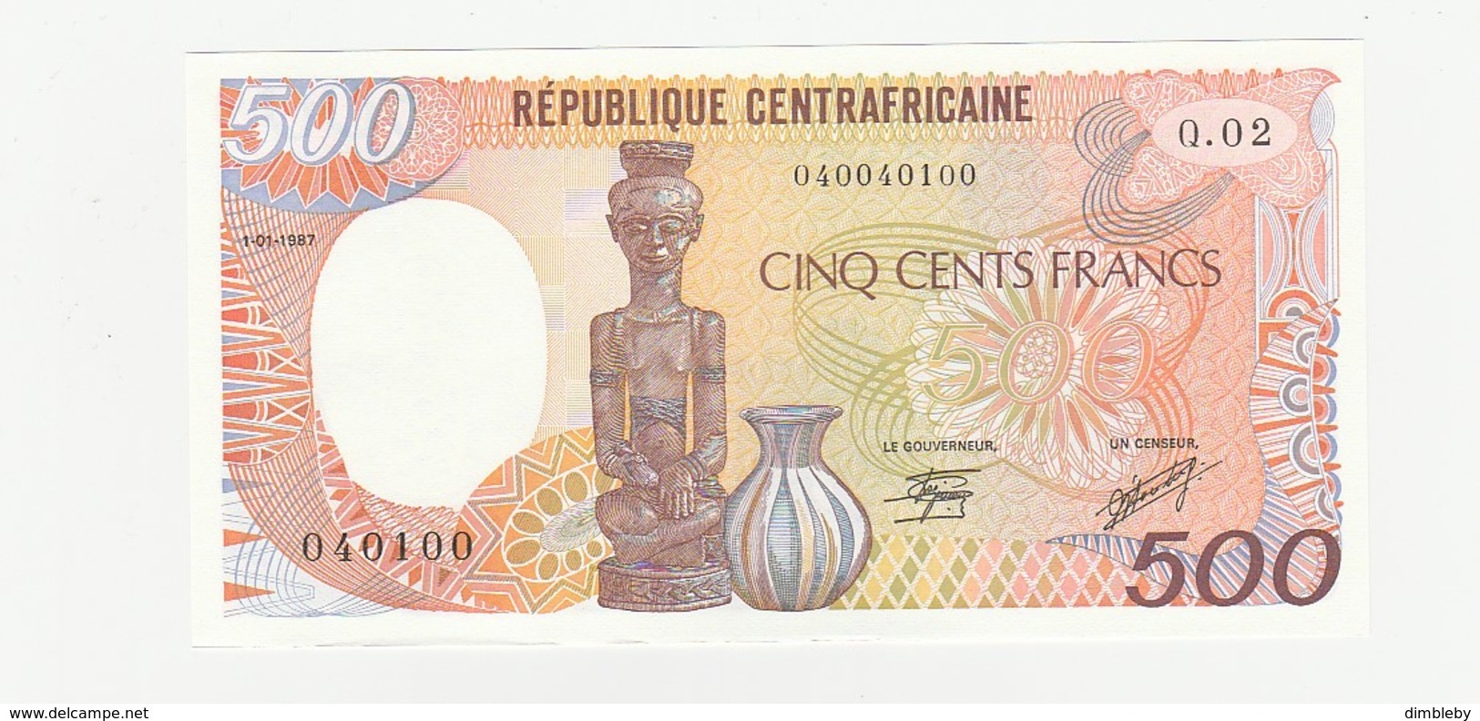 500 Francs UNZ - Central African States