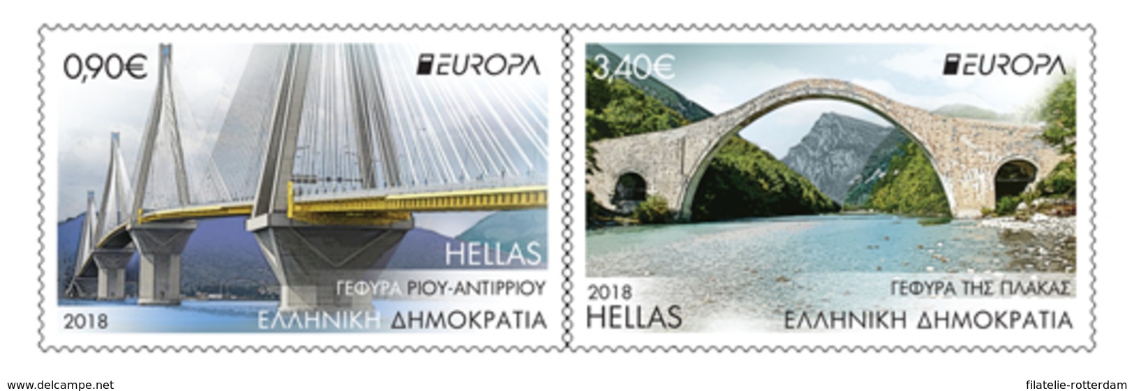 Griekenland / Greece - Postfris / MNH - Complete Set Europa, Bruggen 2018 - Neufs