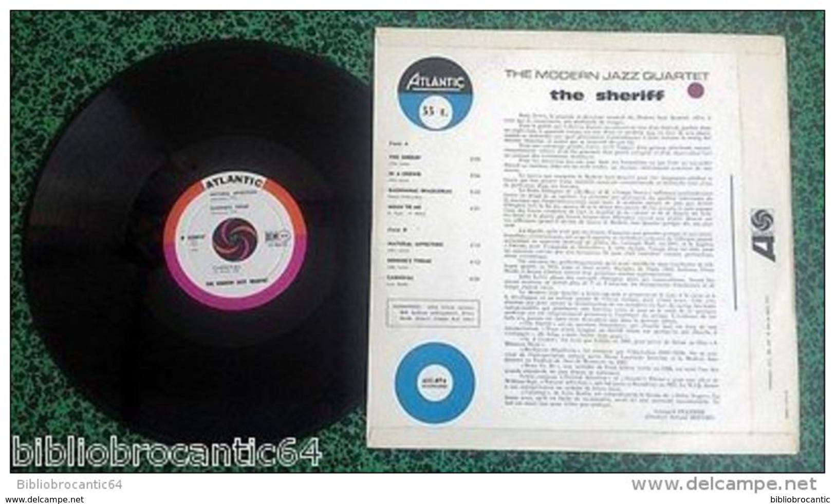 LP 30 Cm *THE MODERN JAZZ QUARTET * " THE SHERIFF " < ATLANTIC 432.074 - Jazz