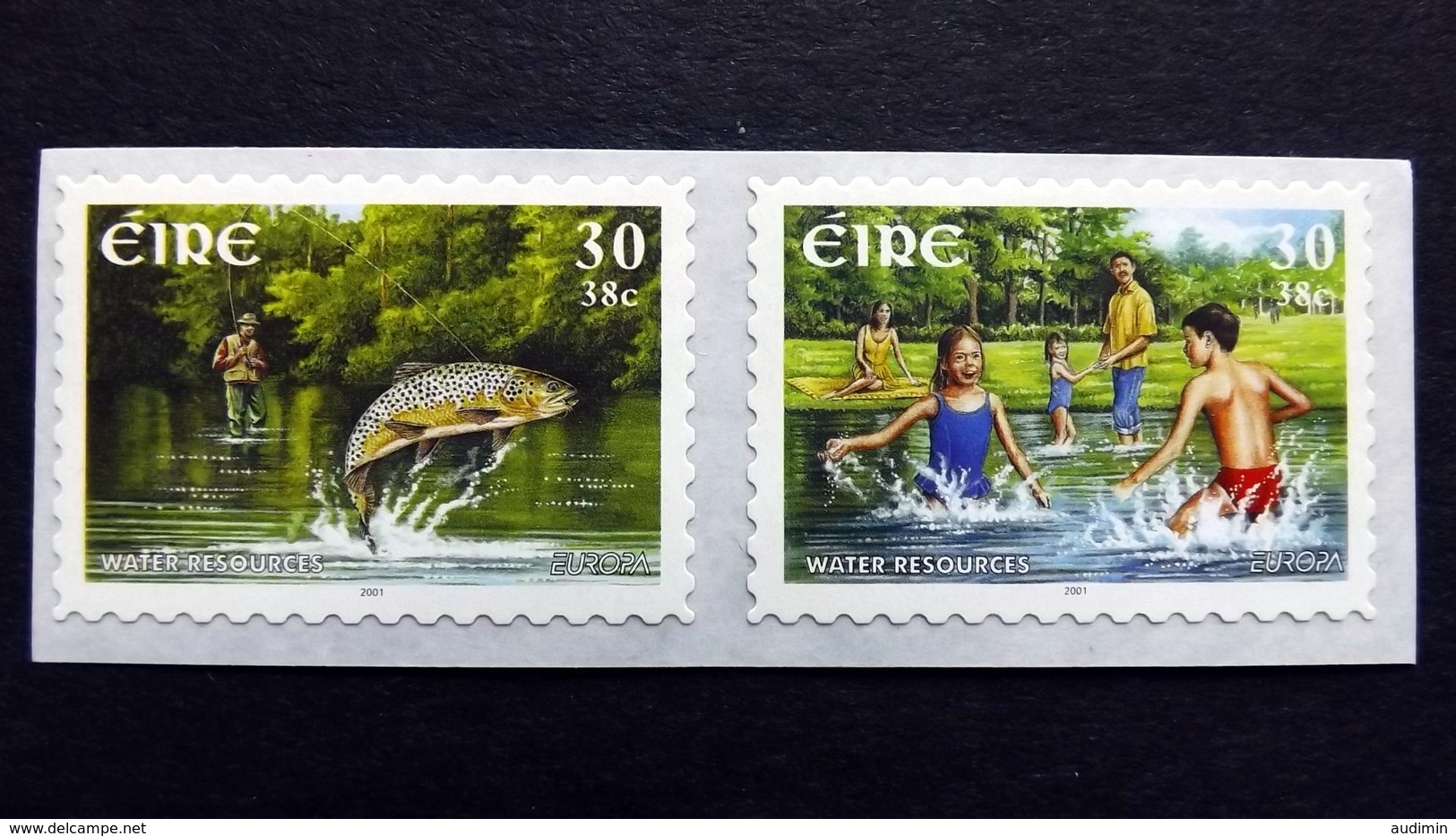 Irland 1339/0 **/mnh, EUROPA/CEPT 2001, Angler Beim Forellenfischen - Nuovi