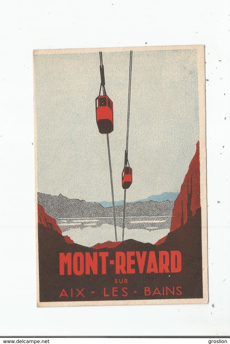 MONT REVARD SUR AIX LES BAINS TELEPHERIQUE AFFICHE - Aix Les Bains