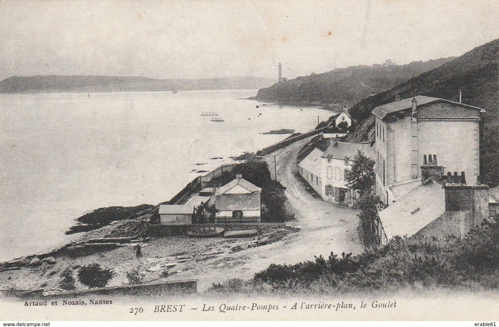 CPA 29 BREST LES QUATRE POMPES A L ARRIERE PLAN LE GOULET - Brest