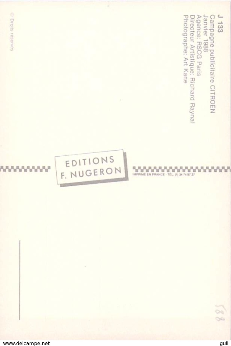 NUGERON  N°J 133- PUB Publicité Campagne Publicitaire CITROEN 1988 : L'Année Plaisir. * PRIX FIXE - Publicité