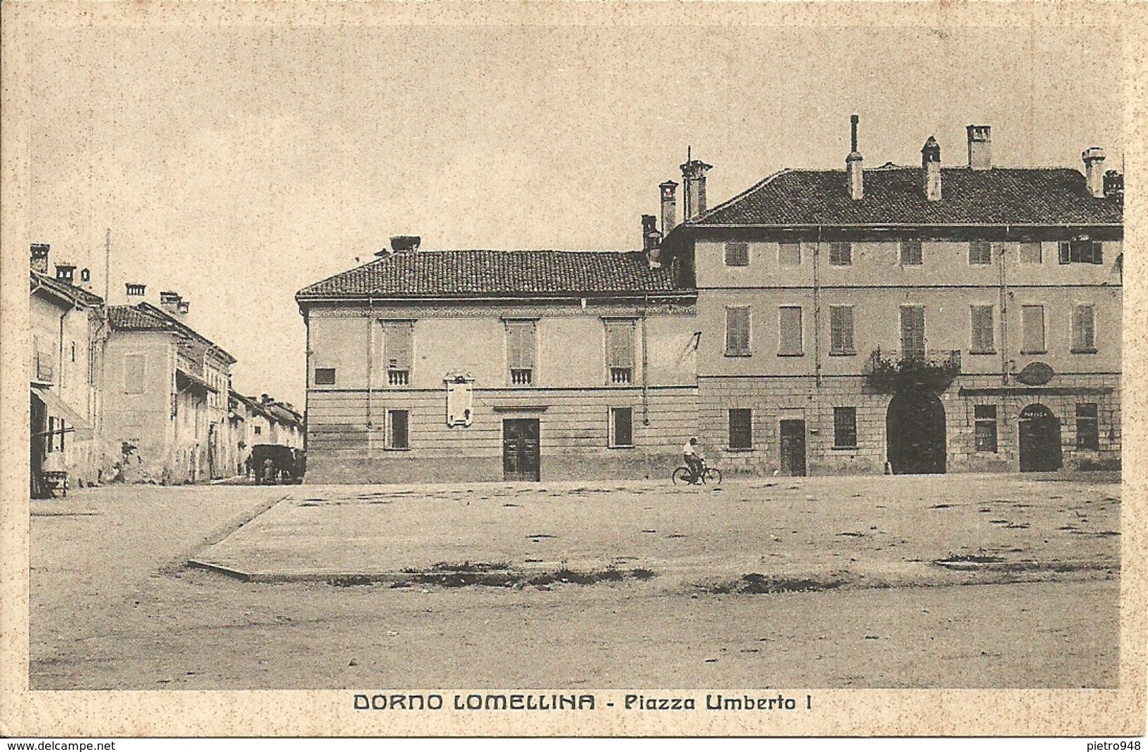 Dorno Lomellina (Pavia, Lombardia) Piazza Umberto I, Umberto I Square, Place Umberto I - Pavia