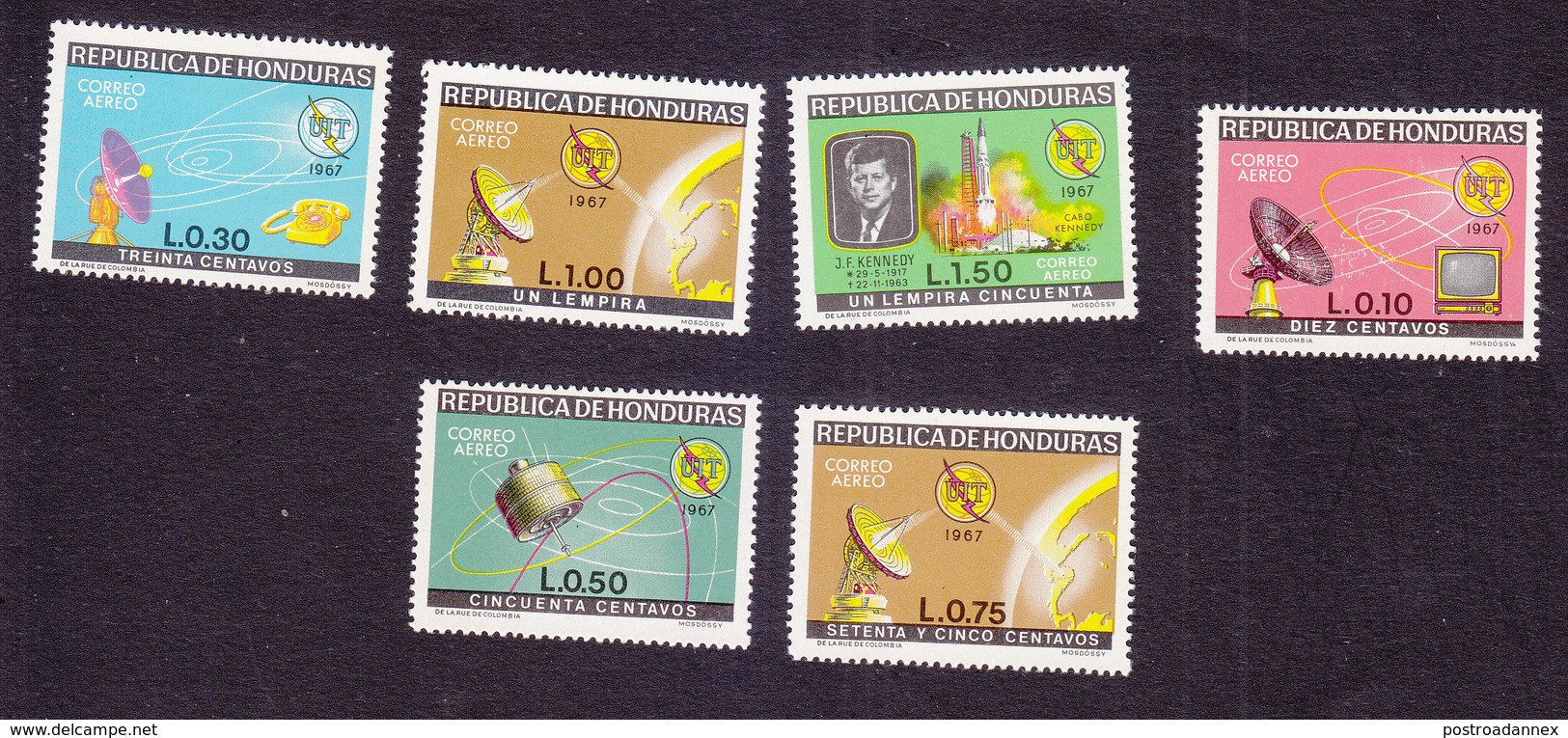 Honduras, Scott #Unlisted, Mint Hinged, ITU, Communications, Issued 1968 - Honduras