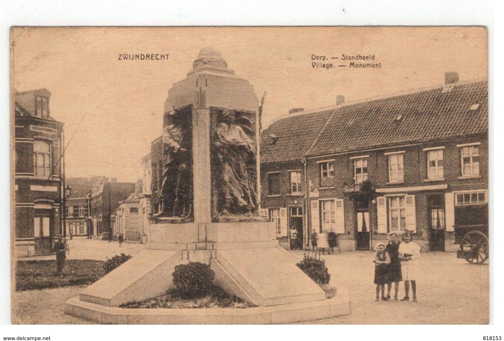 ZWIJNDRECHT   Dorp - Standbeeld    Village - Monument - Zwijndrecht