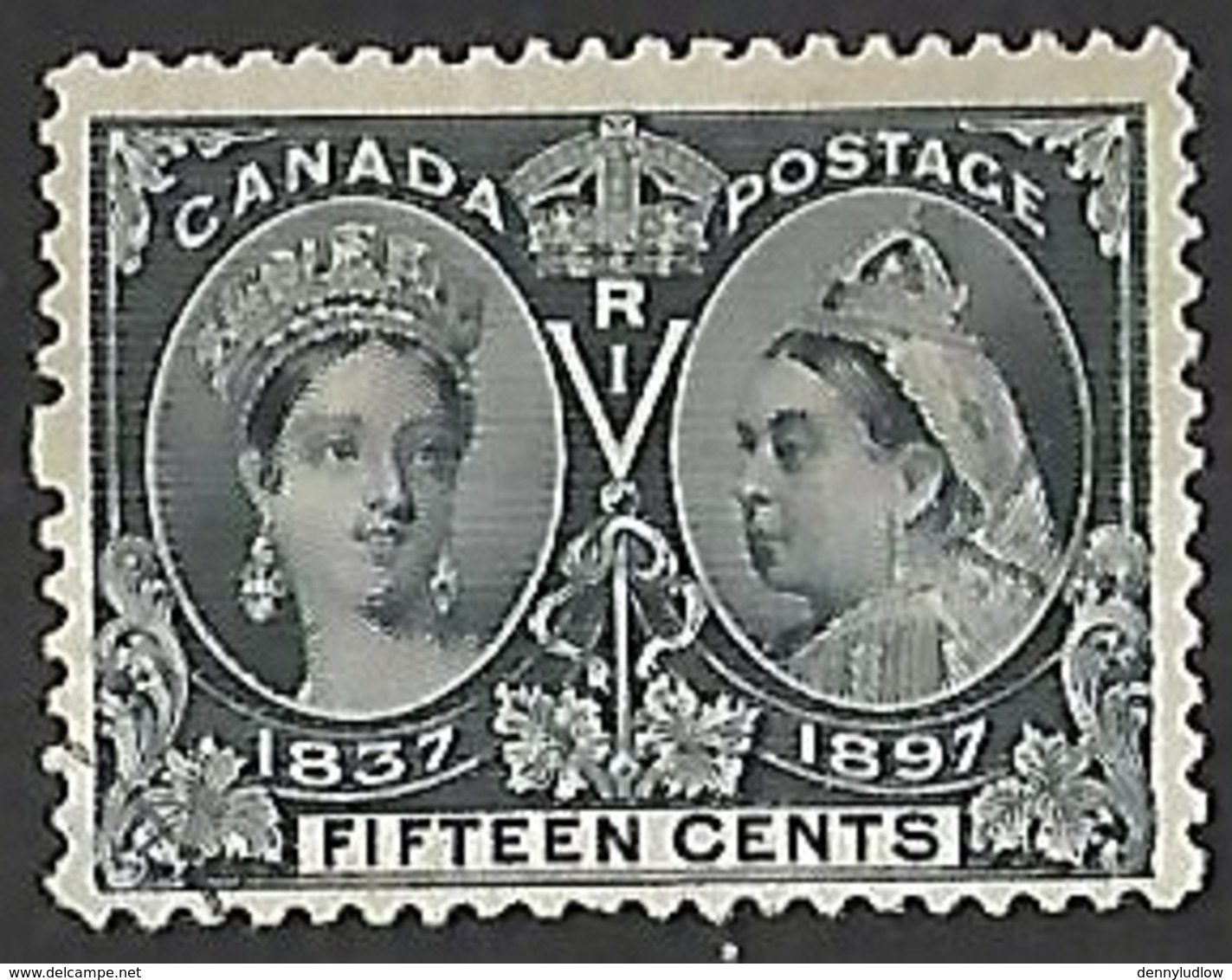 Canada  1897  Sc#58  15c  Jubilee Used  2016 Scott Value $190 - Used Stamps