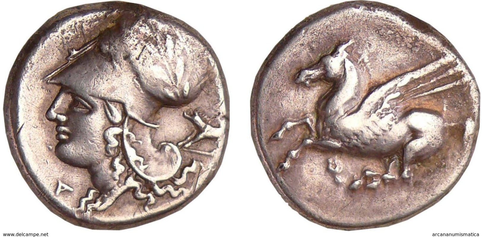 GRECIA ANTIGUA Estatero Corintio-Plata 350 - 306 A.J.C.  DL-12.190 - Griegas