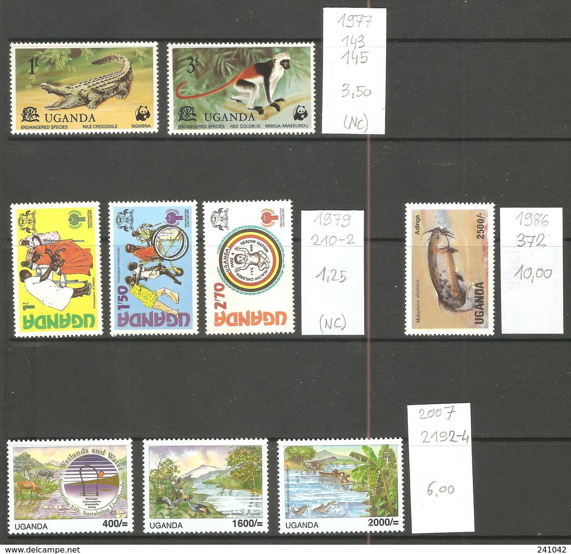 Ouganda, 1977-2007, Lot Divers - Ouganda (1962-...)