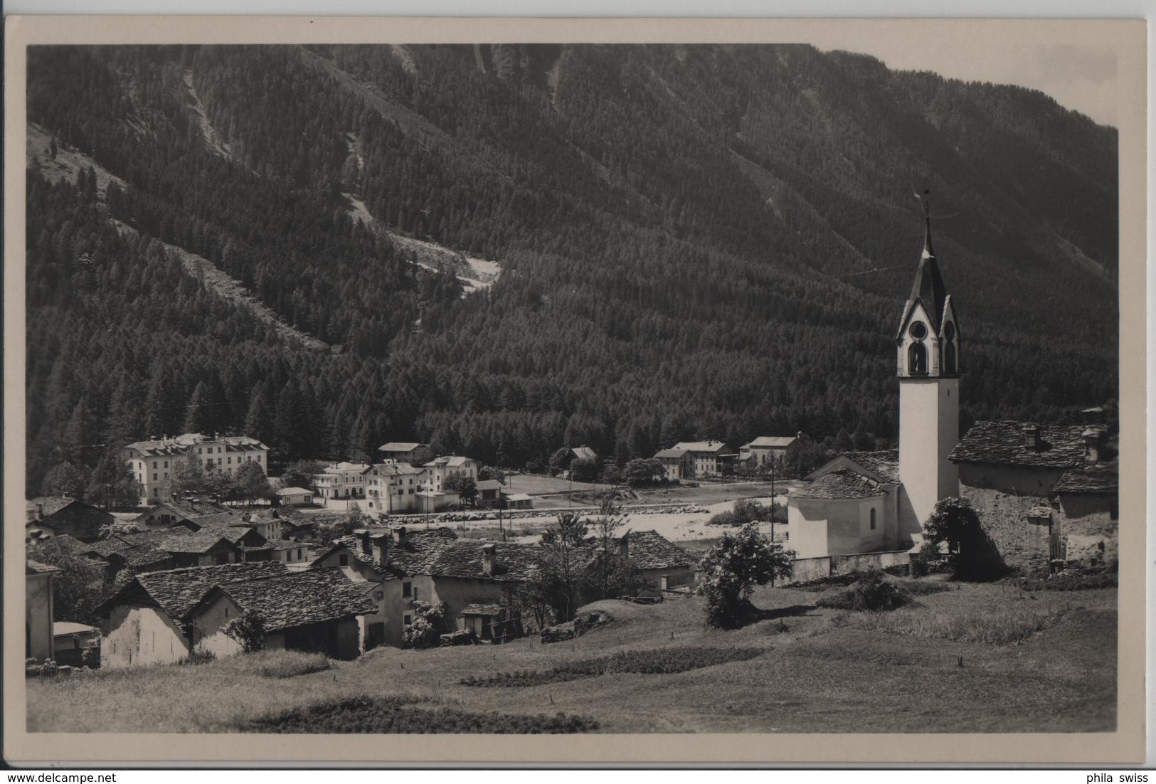 Vicosoprano (Val Bregaglia) Generalansicht - Bregaglia