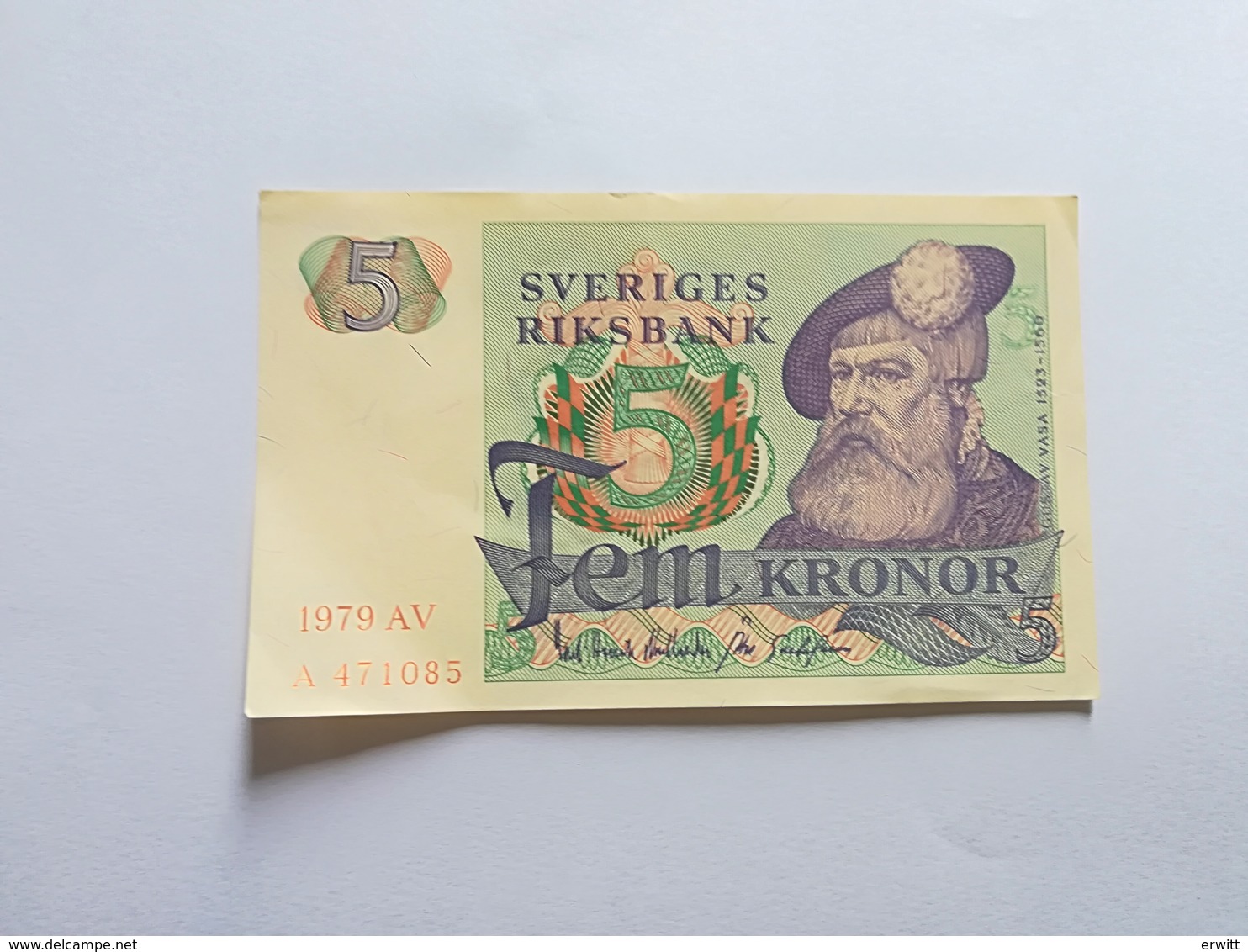 SVEZIA 5 KRONOR 1979 - Suède