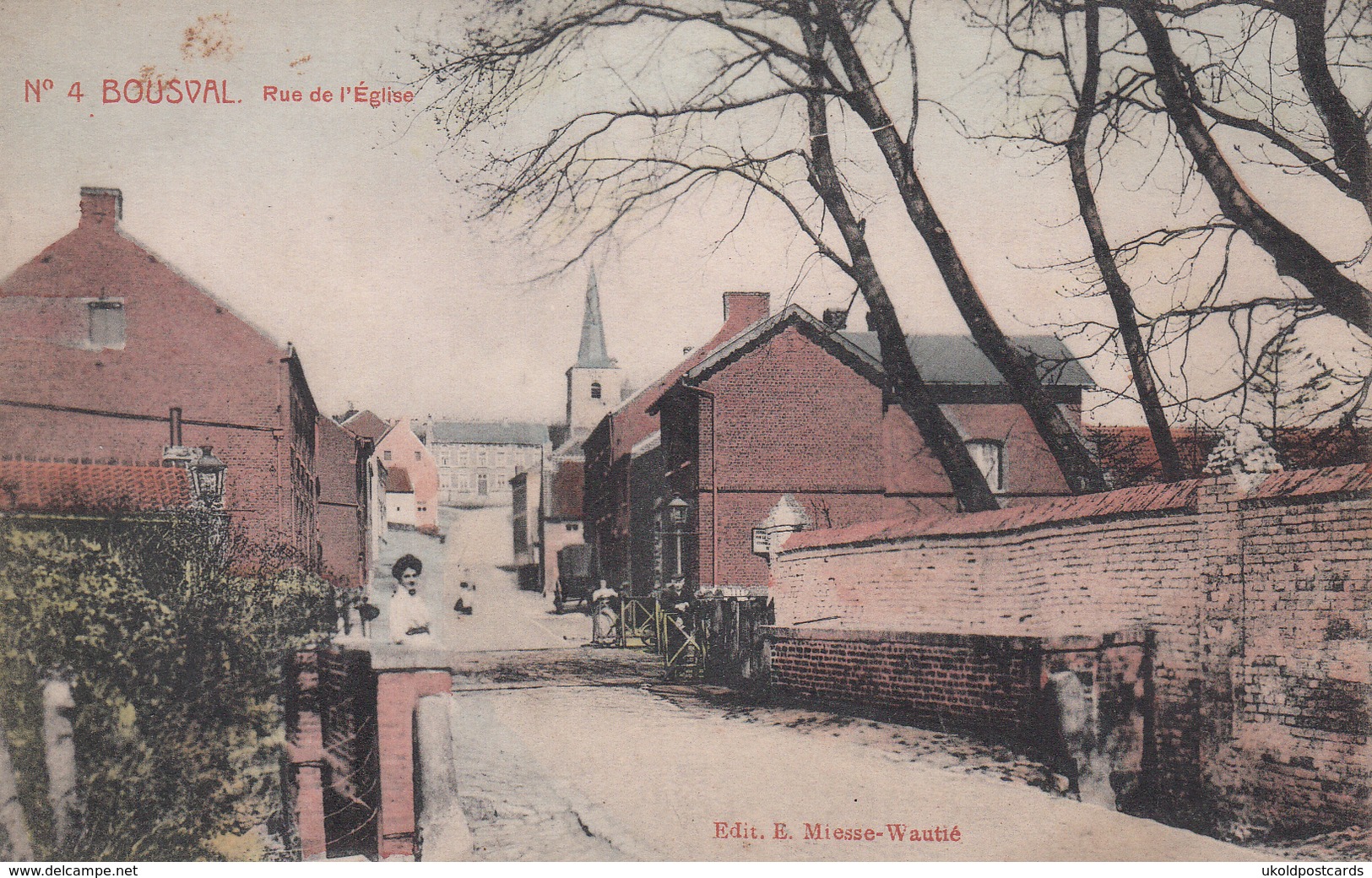 CPA -  Belgique, BOUSVAL - Rue De L'Eglise - Genappe