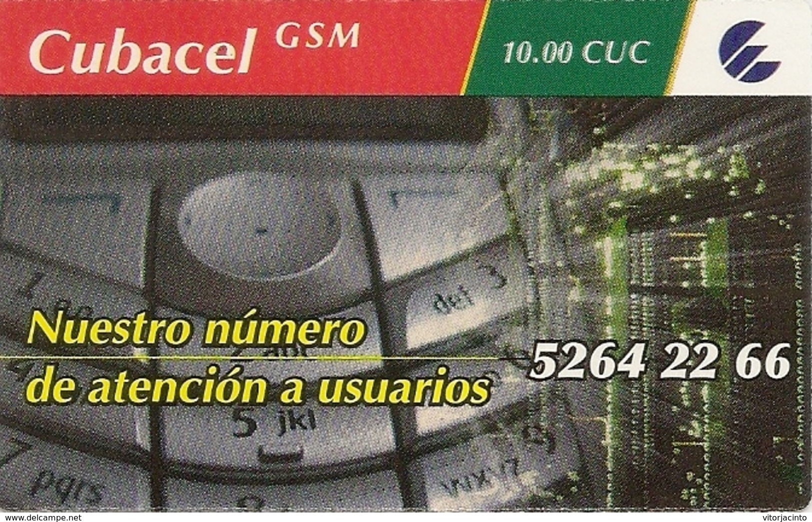 CUBACEL GSM - ETECSA - 10.00 CUC - Cuba