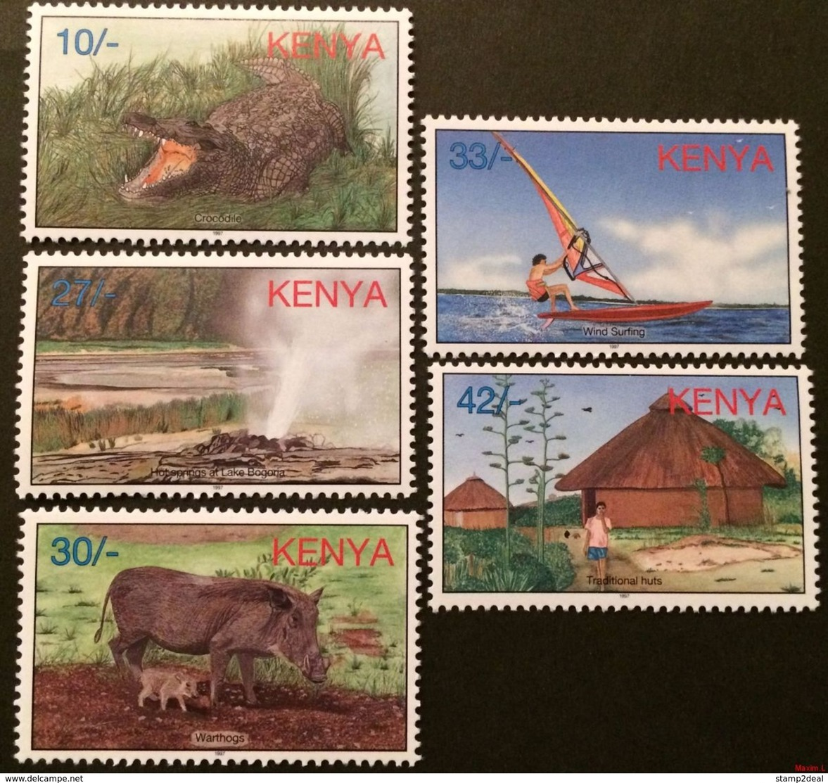 Kenya 1997** Mi.713-17. Nature [20;37] - Non Classés