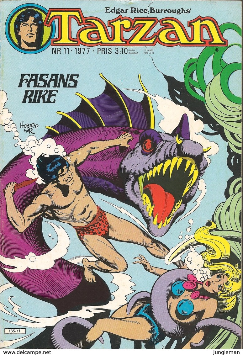 Tarzan Apornas Son Nr 11 - 1977 (In Swedish) Atlantic Förlags AB - Fasans Rike Och Dimmornas Berg - Rick Hoberg - BE - Langues Scandinaves
