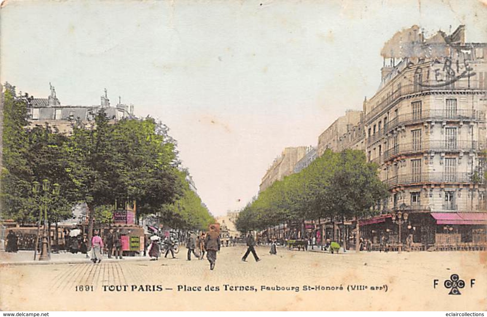 Série Tout Paris  75008   Place Des Ternes Et Fg St Honoré       (voir Scan) - Lotes Y Colecciones