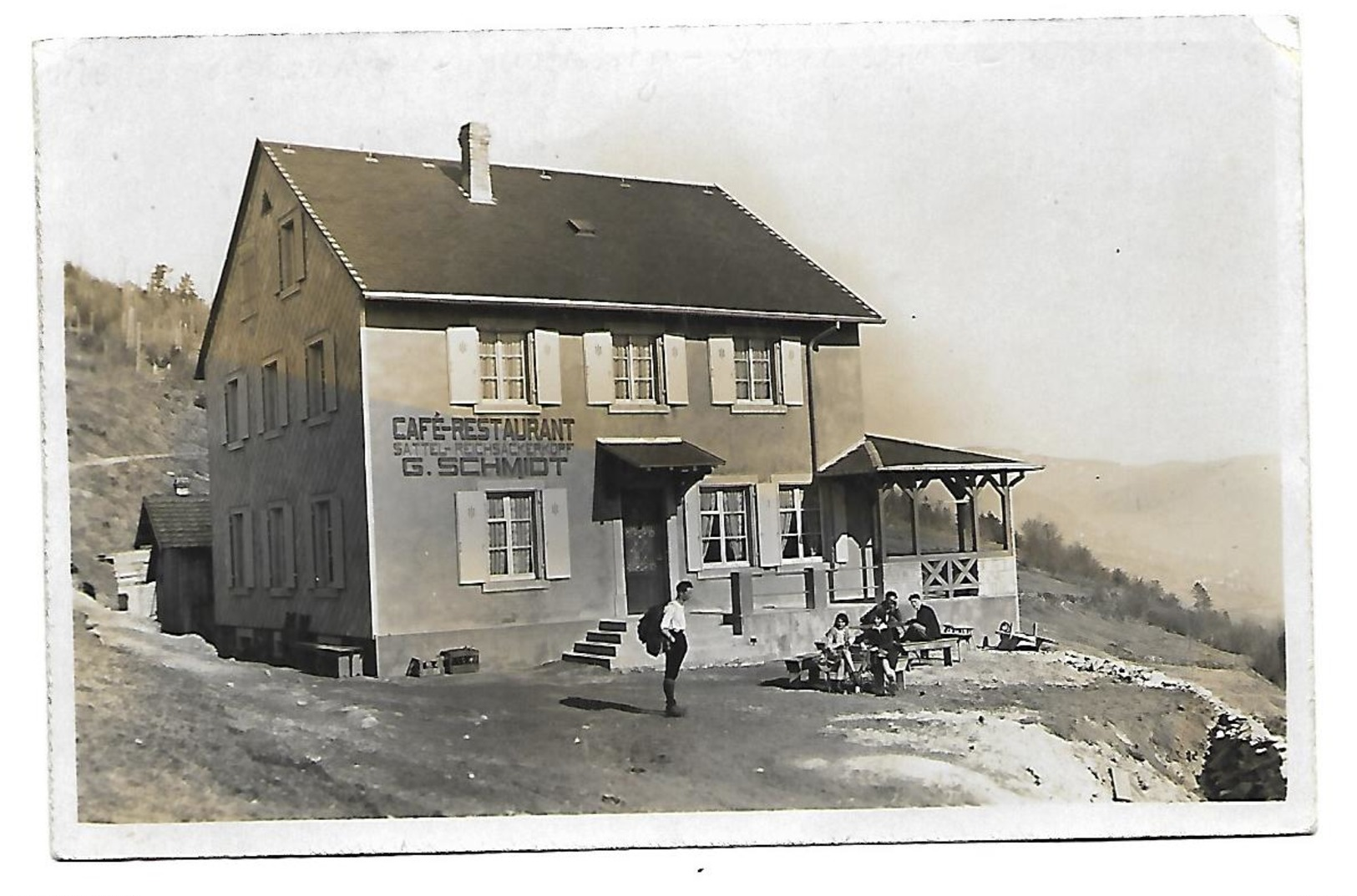 SATTEL - STOSSWIHR - MUHLBACH - Café Restaurant  G. Schmidt 1937 - Munster