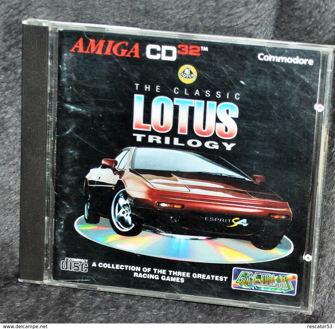 Très Rare Console Jeux Amiga CD32 Commodore The Classic Lotus Trilogy - Autres & Non Classés