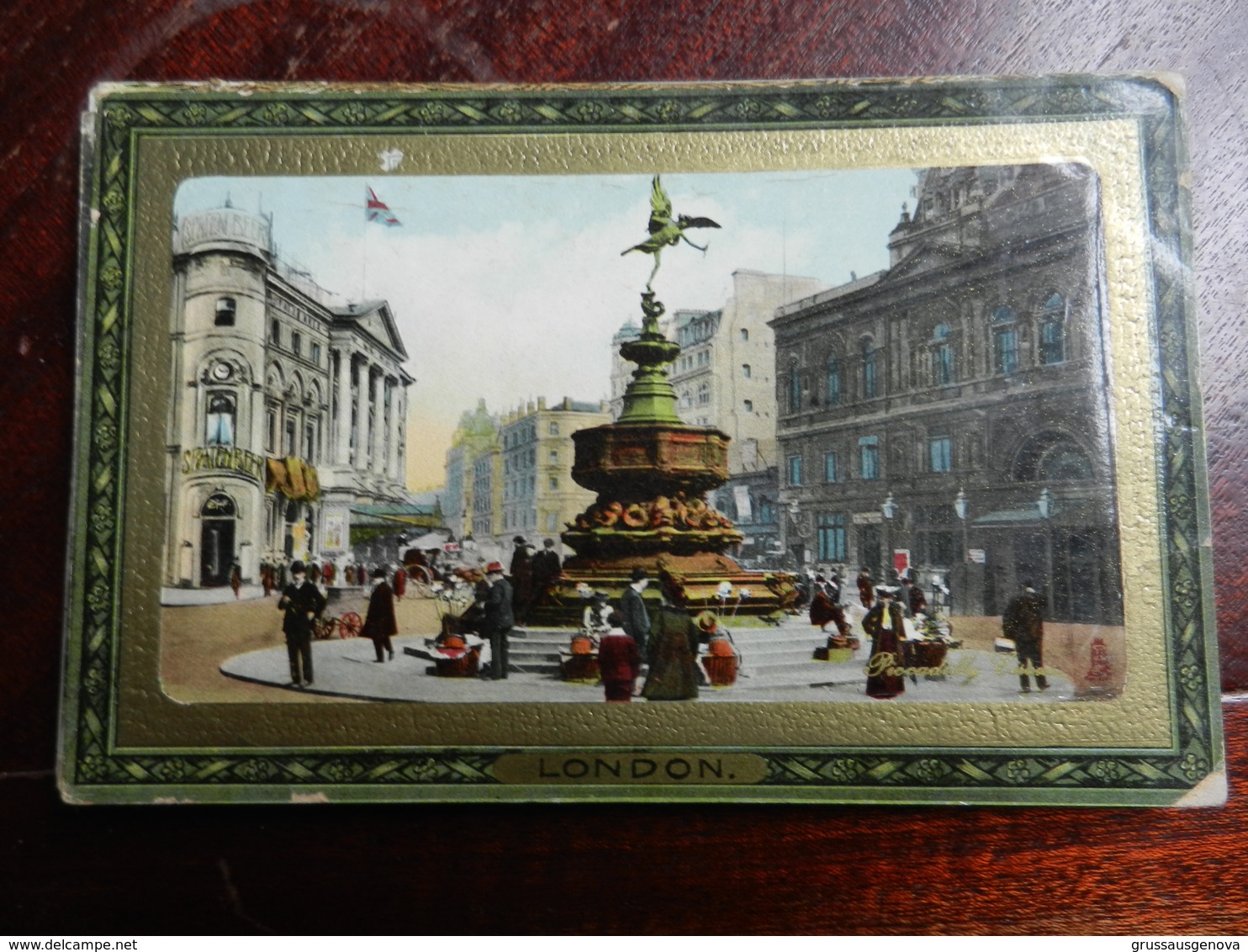 17212) TUCK'S FRAMED GEM GLOSSO N° 708 LONDON PICCADILLY CIRCUS VIAGGIATA - Piccadilly Circus