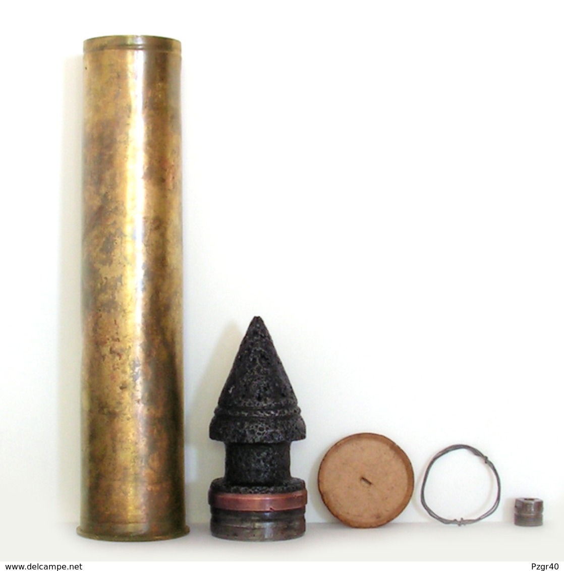 Russian 76,2 Mm APCR Round UBR-354P For T-34 Tanks And ZiS-3 Guns Projektil Douille Antichar - Armes Neutralisées