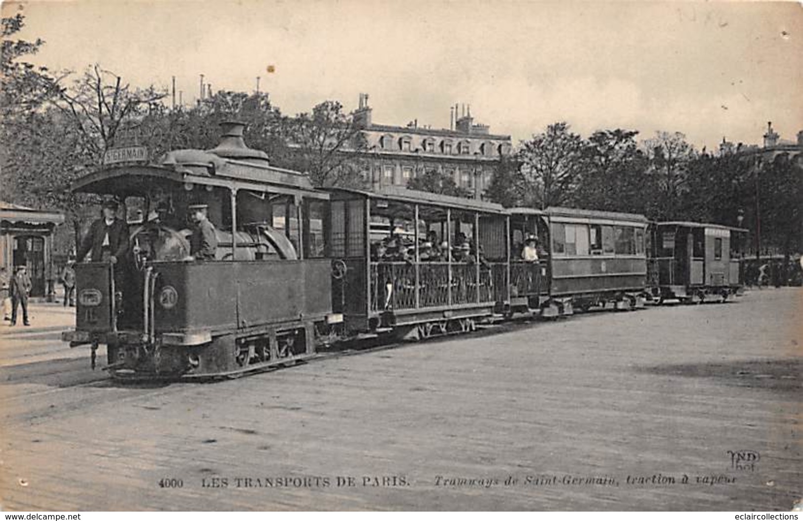 Les Transports A Paris  75    Tramways De Saint Germain.Traction A Vapeur   (voir Scan) - Lotti, Serie, Collezioni