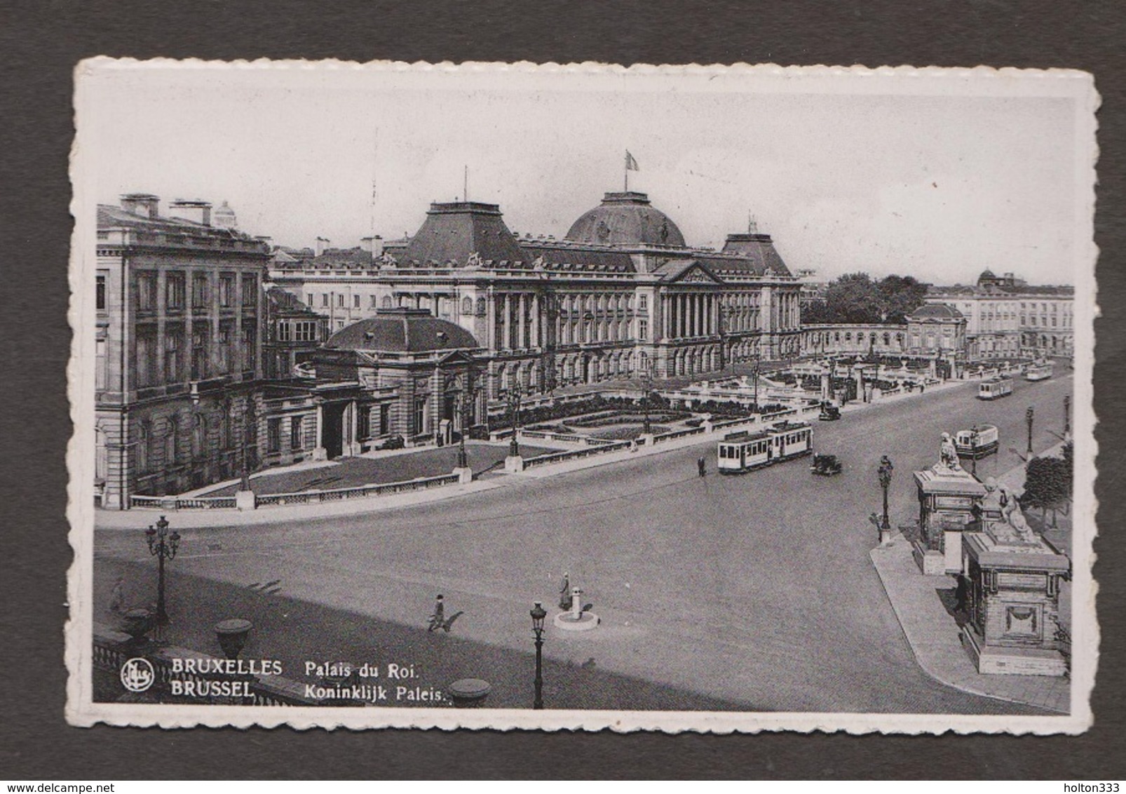 The  King's Palace, Brussels, Belgium - Real Photo - Used 1937 - Other & Unclassified