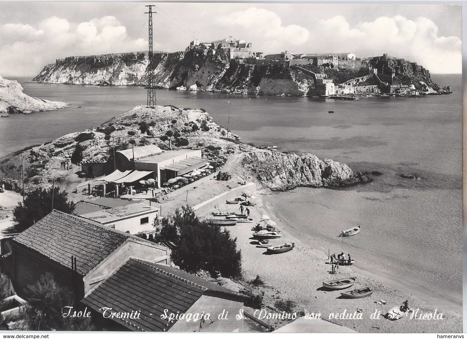 Isole Tremiti - Spiaggia Di San Domino Con Veduta Di San Nicola - H4436 - Foggia