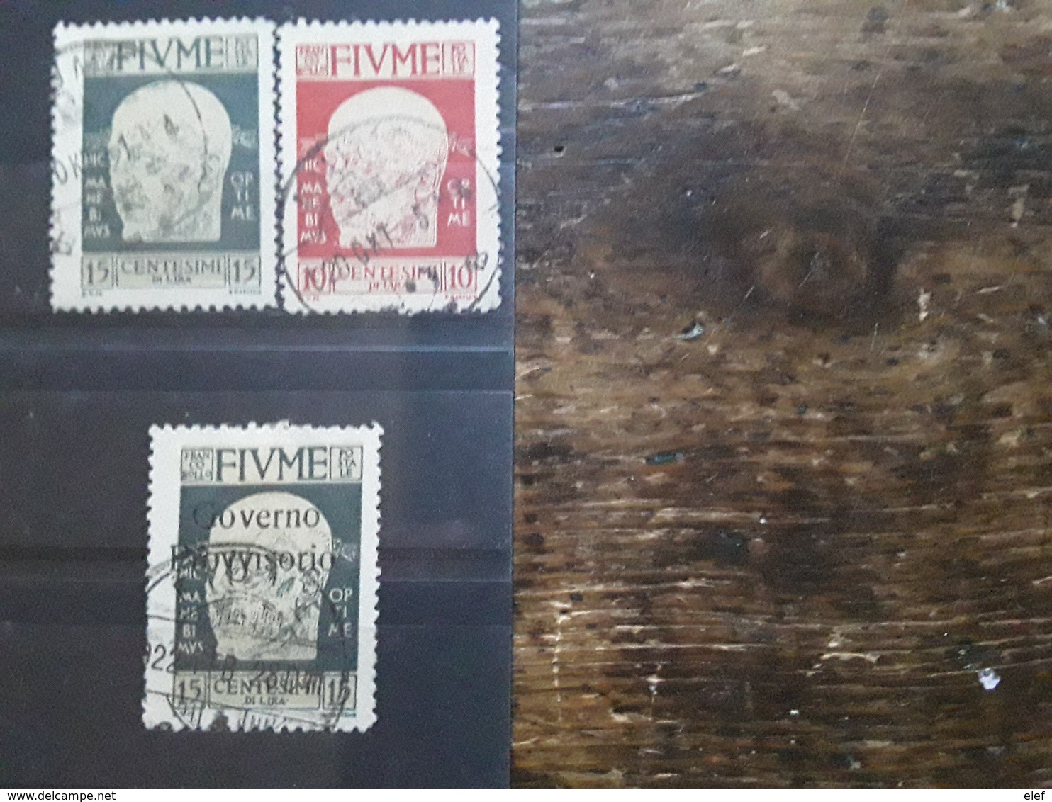 FIUME Italia, 1920 , 3 TIMBRES Gabriele D' Annunzio Yvert No 97, 98 & 134 Obl TB - Fiume