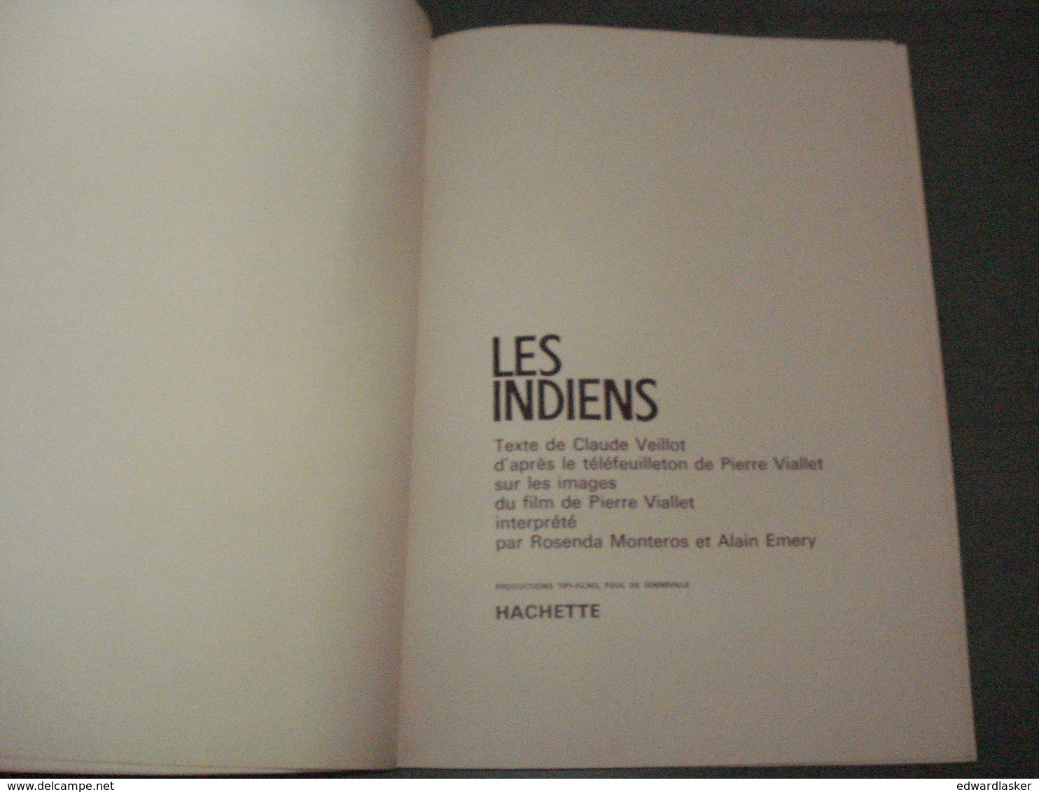 LES INDIENS - Hachette 1965 - D'après La Série Télé - RTF - Films