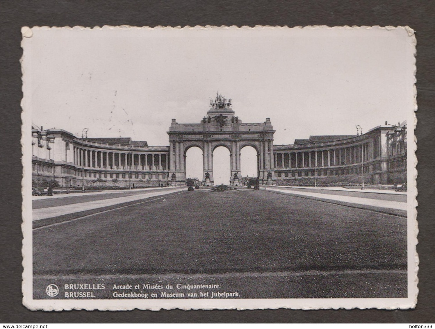 Memorial Arch & Jubelpark Museum , Brussels, Belgium - Real Photo - Used 1937 - Other & Unclassified