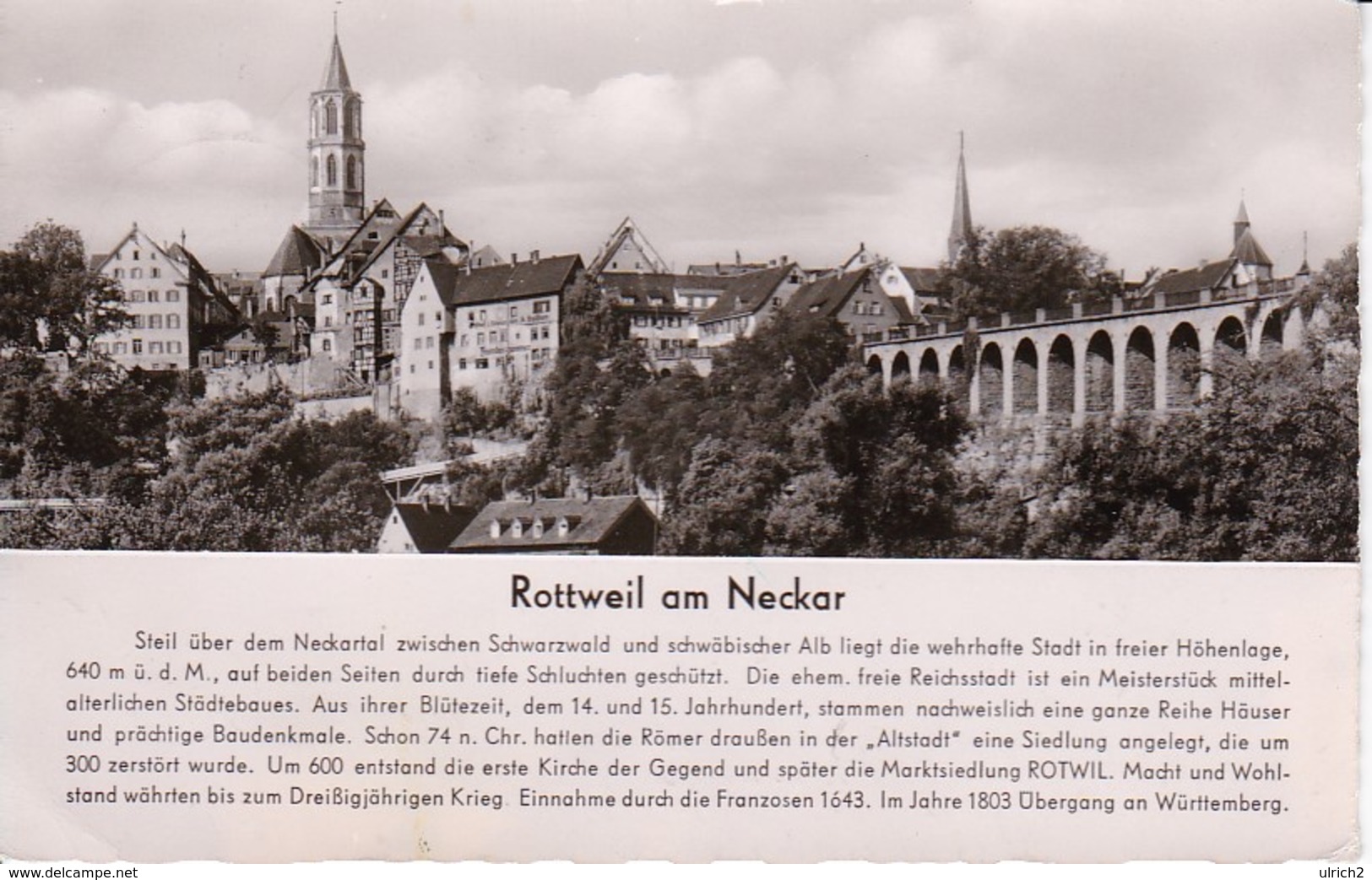 AK Rottweil Am Neckar - Panorama - 1960 (34922) - Rottweil