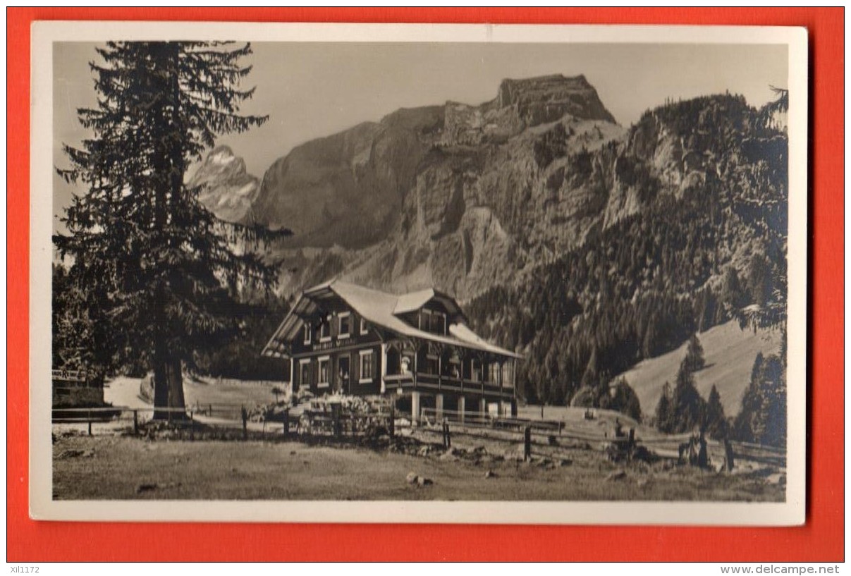 GCE-10  Gasthaus Waldhaus Stockalp Hinter Melhtal, Kerns. Stempel Gasthaus. Gelaufen In 1932 - Kerns