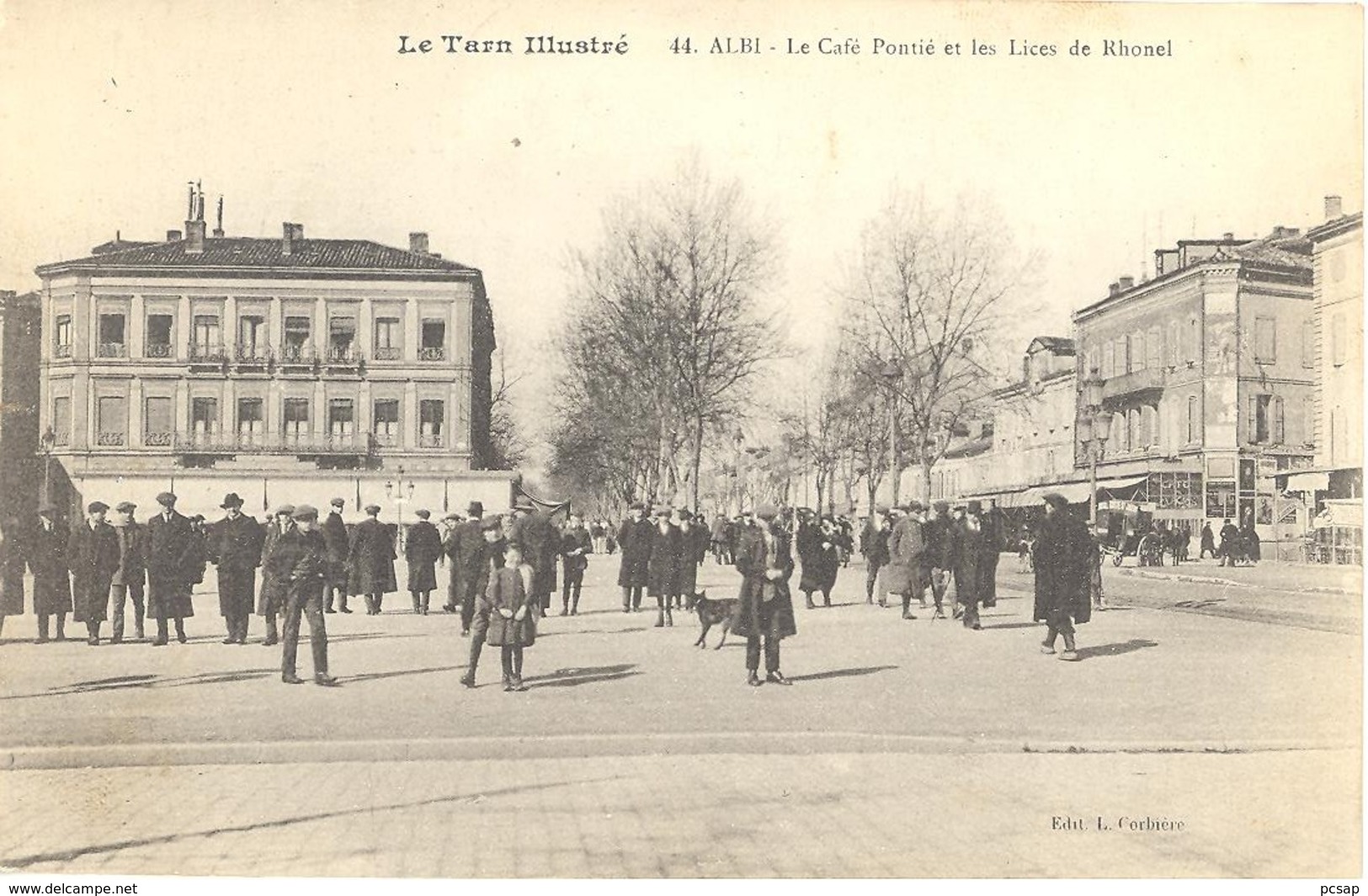 Albi - Le Café Pontié Et Les Lices De Rhonel - Albi