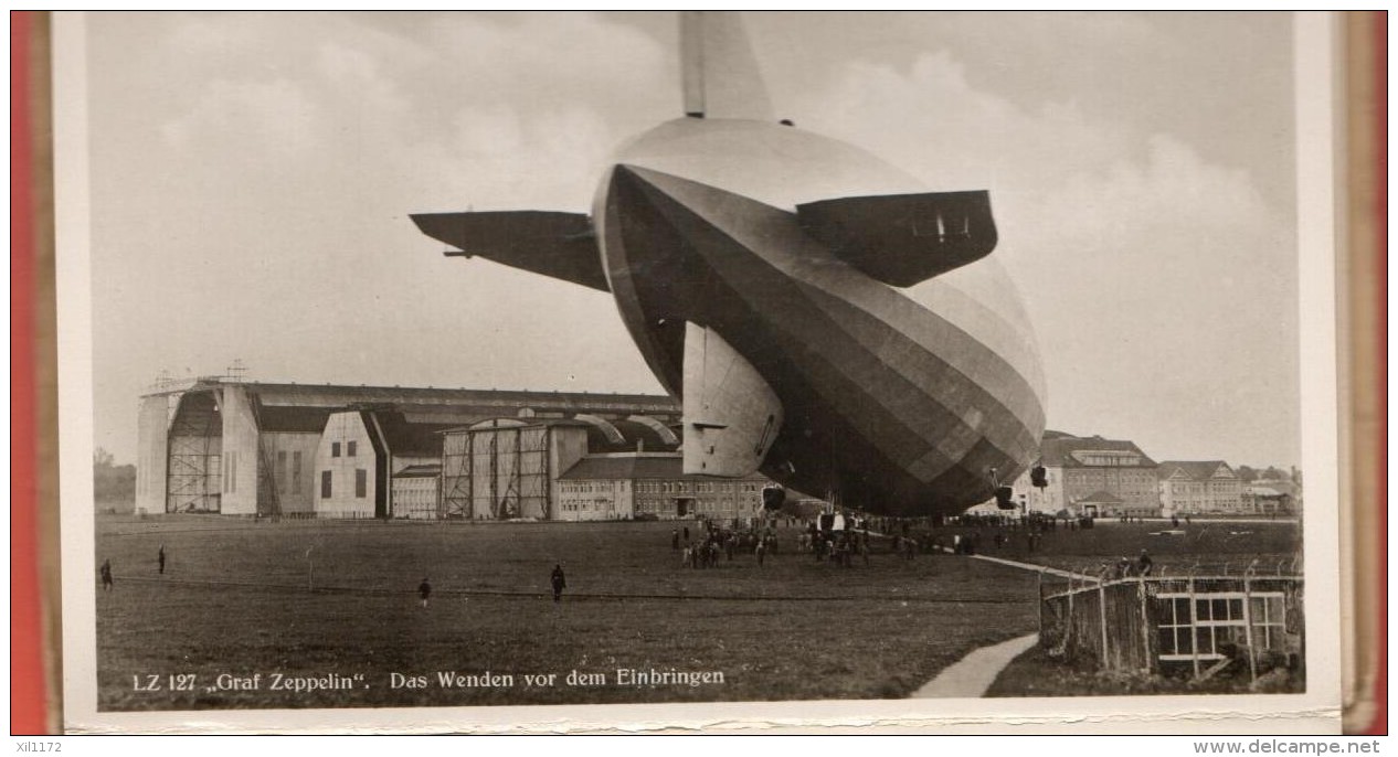 GCE-24 Graf Zeppelin Leporello De 10 Cartes, Très Bon état. - Dirigeables